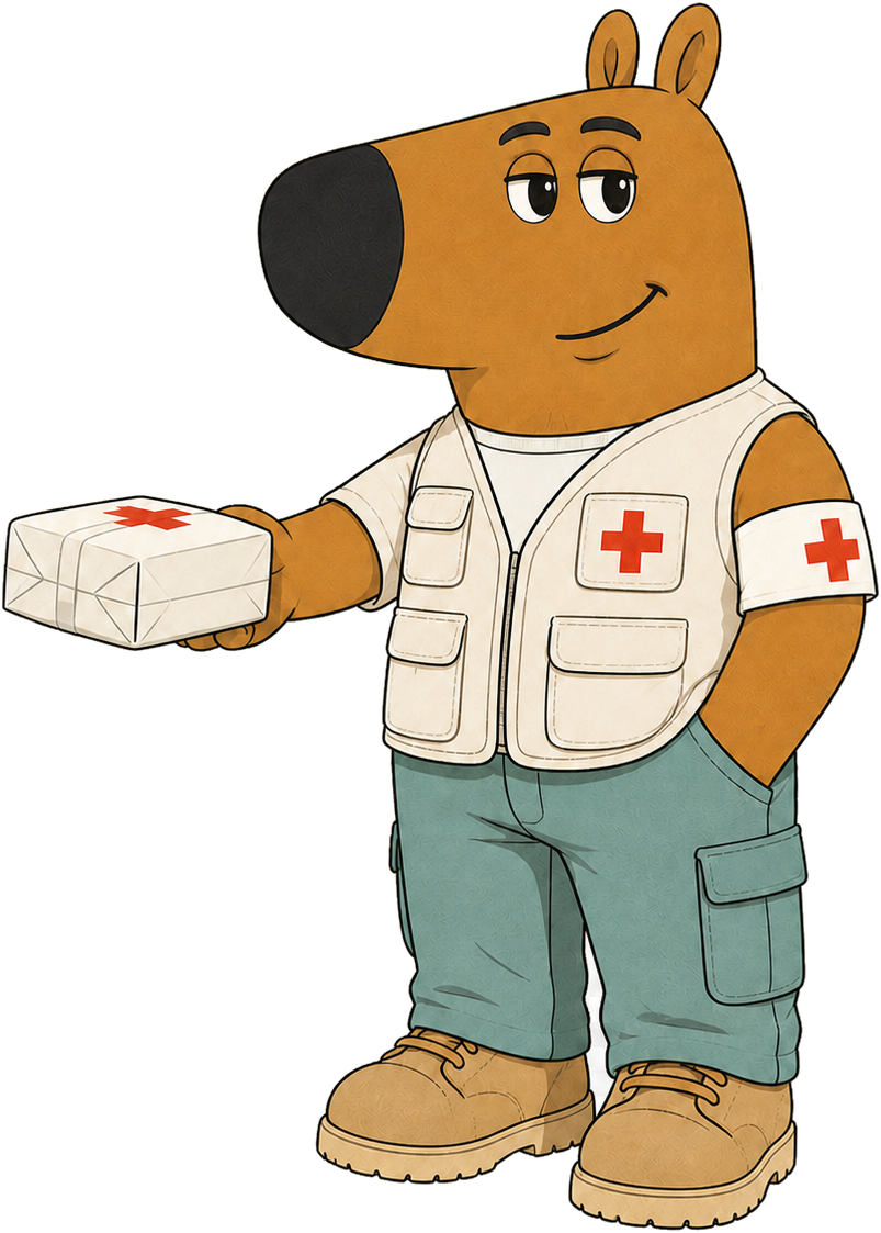 Chill Cross offering a care package